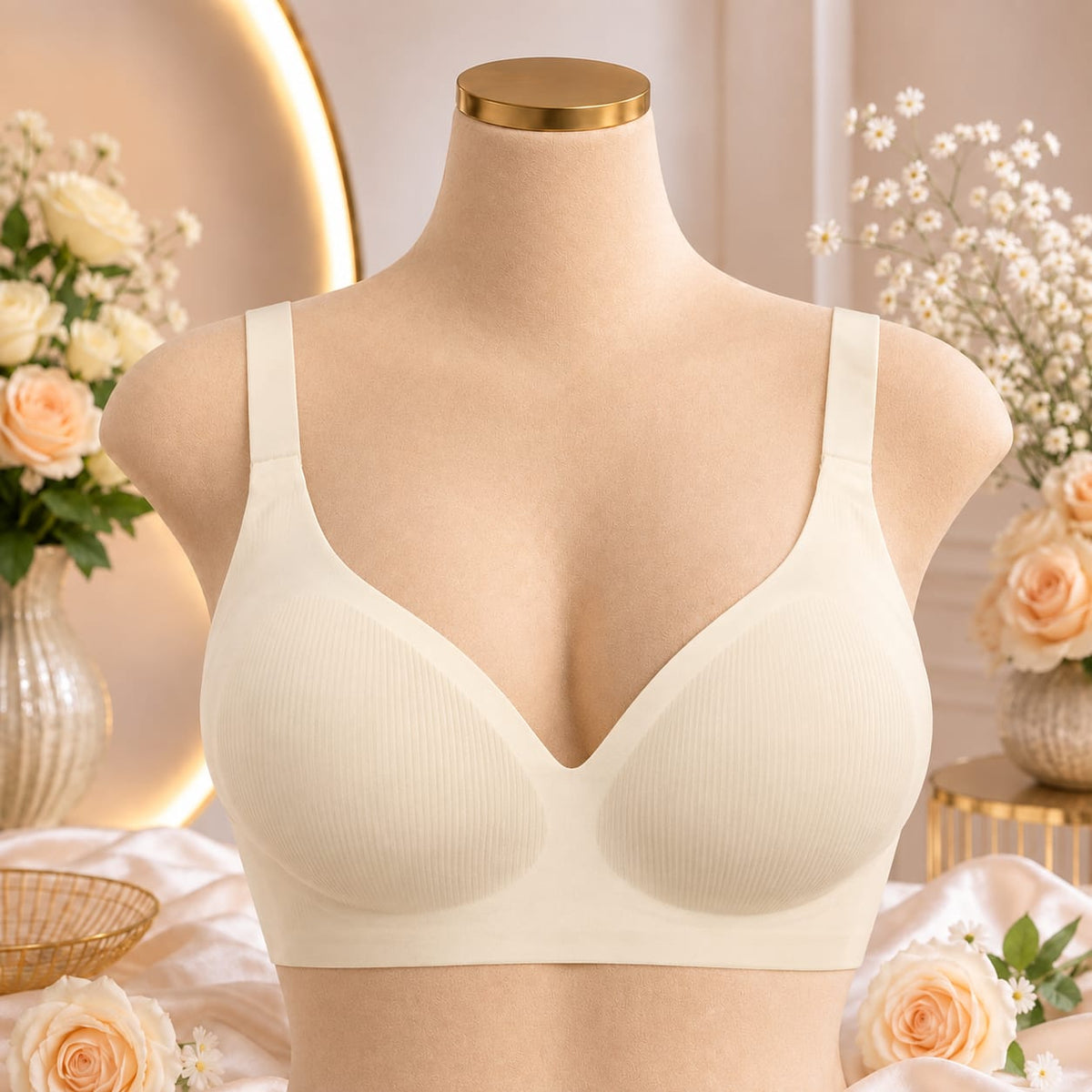 Ladies Seamless Padded Comfort Bra – 4 Colors