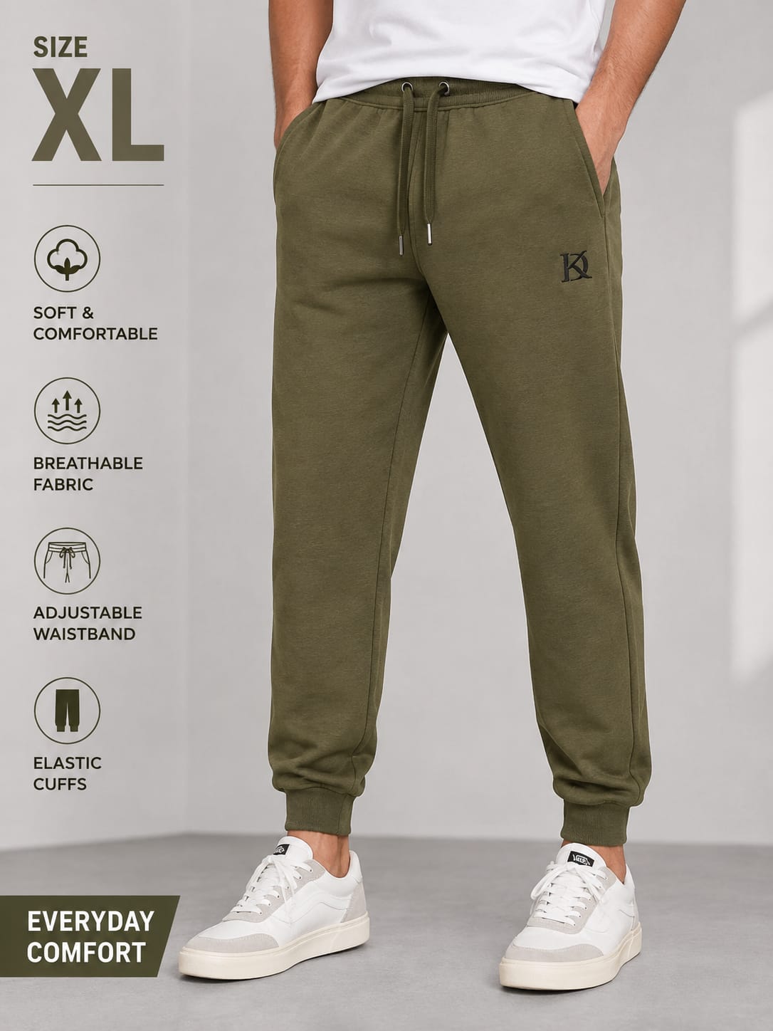 Men’s Grey Casual Trousers