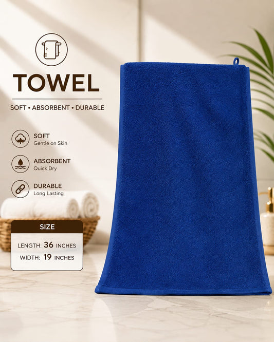 Premium Soft & Absorbent Bath Towel - Royal Blue