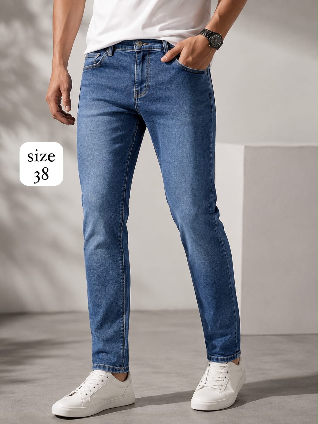 Men’s Classic Straight-Fit Denim Jeans