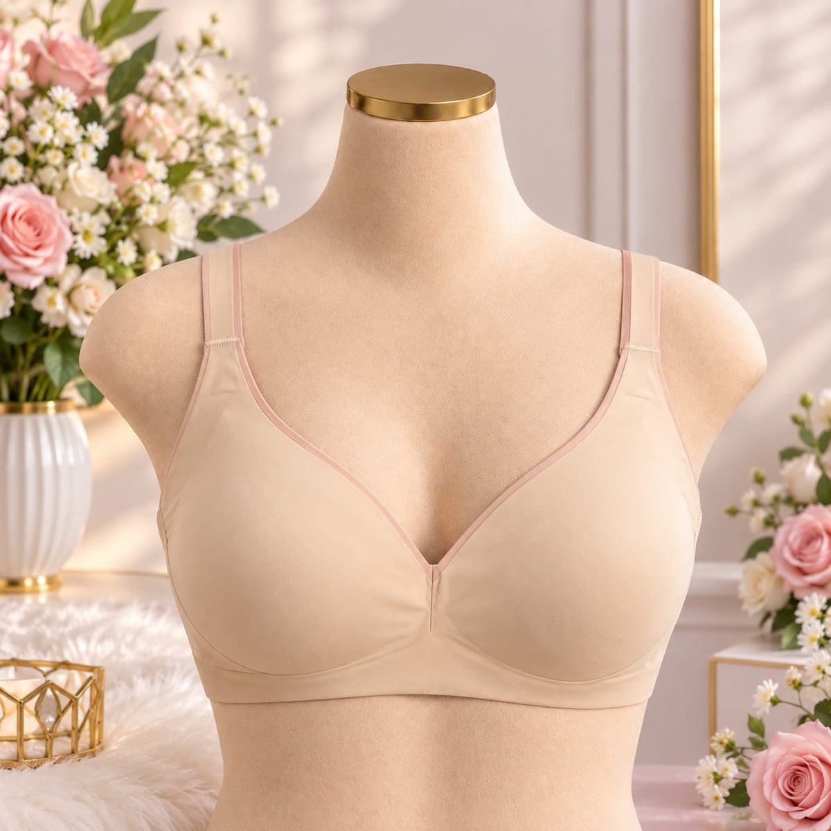 Ladies Seamless Padded Everyday Bra – 3 Colors