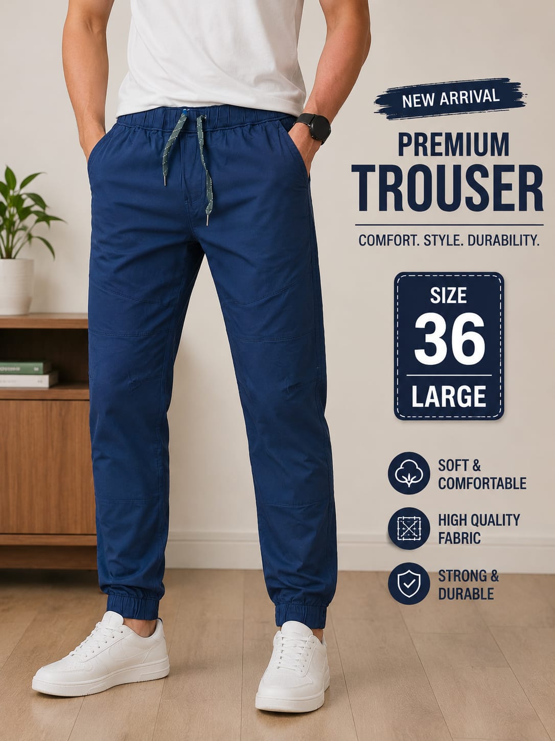 Men’s Straight Fit Trousers