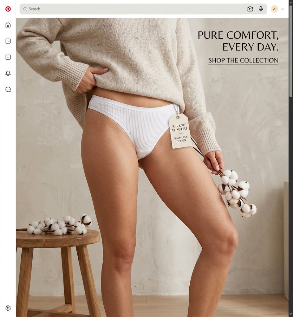 Women’s Everyday Comfort Underwear - White