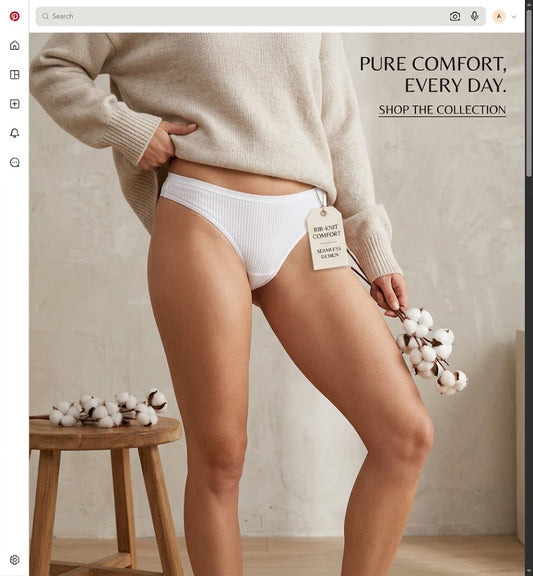 Women’s Everyday Comfort Underwear - White